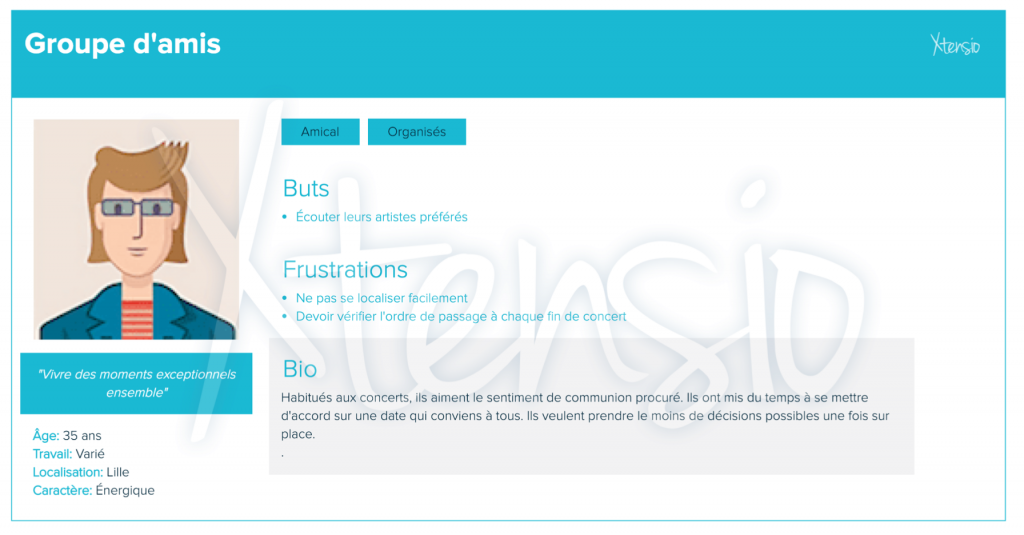 Persona : Groupe d'amis