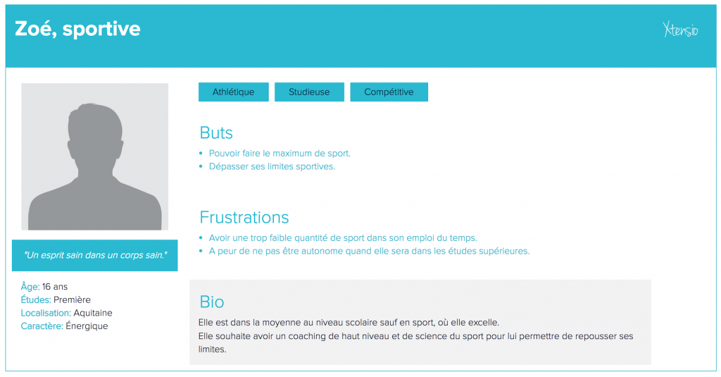 Persona : Zoé